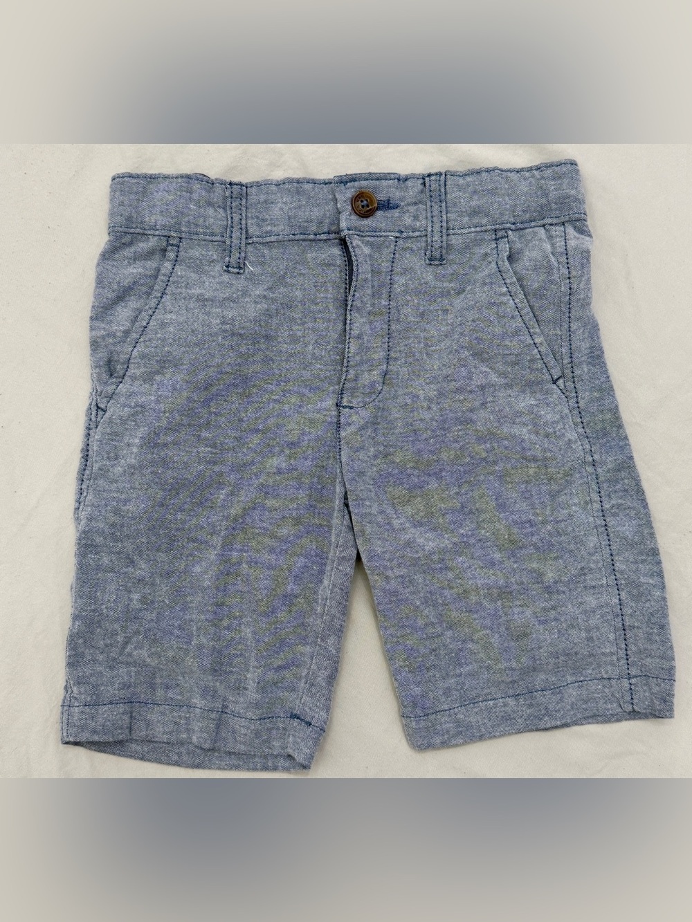 Nautica Blue Heathered Cotton Blend Men’s Shorts